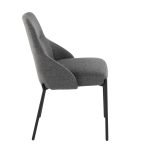 York Black Metal Dark Grey Contemporary Chairs (Set of 2) 20 York Black Metal Dark Grey Contemporary Chairs (Set of 2)