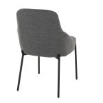 York Black Metal Dark Grey Contemporary Chairs (Set of 2) 21 York Black Metal Dark Grey Contemporary Chairs (Set of 2)
