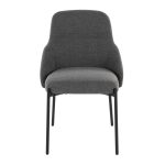 York Black Metal Dark Grey Contemporary Chairs (Set of 2) 23 York Black Metal Dark Grey Contemporary Chairs (Set of 2)