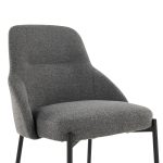 York Black Metal Dark Grey Contemporary Chairs (Set of 2) 24 York Black Metal Dark Grey Contemporary Chairs (Set of 2)