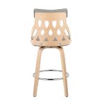 York Mid-Century Modern 26-Inch Light Grey and Natural Counter Stool 13 York Mid-Century Modern 26-Inch Light Grey and Natural Counter Stool