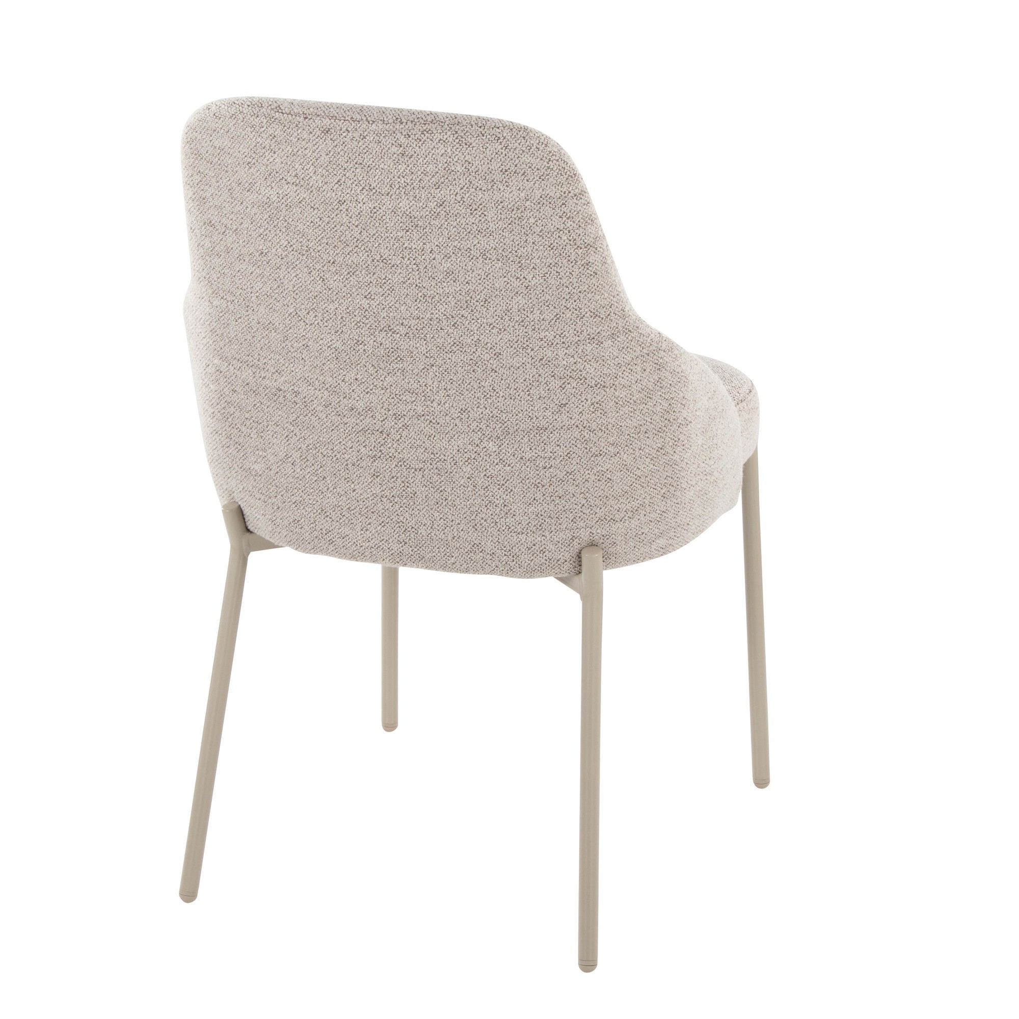 York Oatmeal Fabric Contemporary Armless Chairs (Set of 2) 7 York Oatmeal Fabric Contemporary Armless Chairs (Set of 2) - Image 7