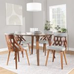 York Walnut Mid-Century Modern Dining Chairs Light Grey (Set of 2) 11 York Walnut Mid-Century Modern Dining Chairs Light Grey (Set of 2)