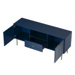 Yoshua Blue Rustic Embossed 57-Inch TV Stand Media Console 10 Yoshua Blue Rustic Embossed 57-Inch TV Stand Media Console