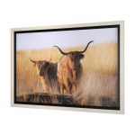 Young and Old Highlander by Mercana Studio Hand Embelished Framed Art Print Matted under Glass
