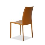 ZAK Caramel Leather Dining Chair with Steel Legs 10 ZAK Caramel Leather Dining Chair with Steel Legs