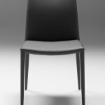 ZENO Grey Leatherette Dining Chair, Steel Legs 7 ZENO Grey Leatherette Dining Chair, Steel Legs