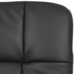 Modern Black Faux Leather Adjustable Home Office Desk Chair 8 Modern Black Faux Leather Adjustable Home Office Desk Chair