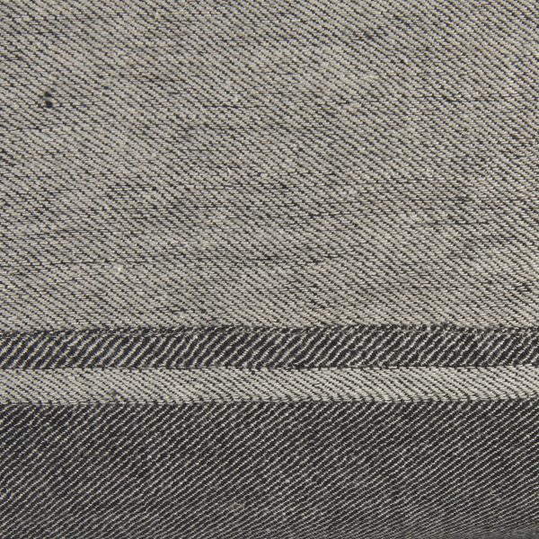 Zadie 14L x 26W Light Gray and Dark Gray Fabric Color Blocked Decorative Pillow Cover 10