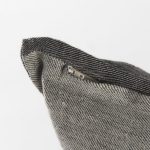 Zadie 14L x 26W Light Gray and Dark Gray Fabric Color Blocked Decorative Pillow Cover