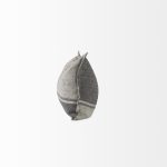 Zadie 14L x 26W Light Gray and Dark Gray Fabric Color Blocked Decorative Pillow Cover