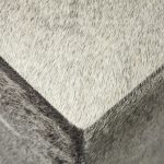 Zahavi I 20" Grey-toned hair-on-hide ottoman