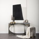 Zahavi I 23"H grey-toned hair-on-hide ottoman