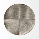 Zahavi I 23"H grey-toned hair-on-hide ottoman