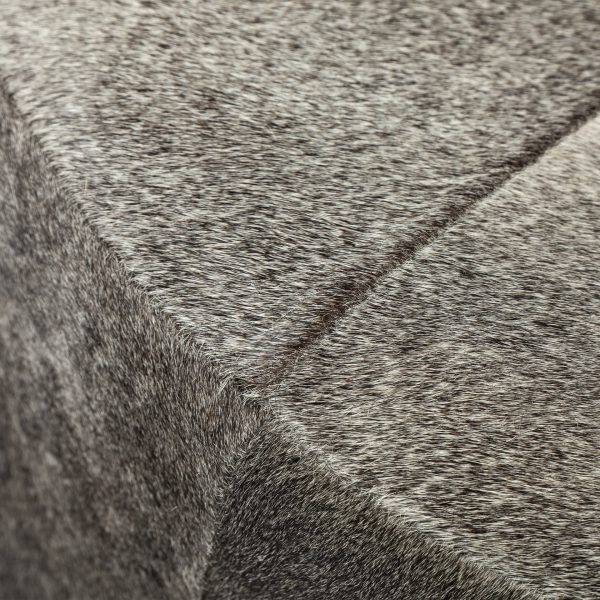 Zahavi I 23H grey toned hair on hide ottoman 8
