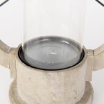 Zain II Large Brown Wooden Vintage Inspired Candle Holder Lantern