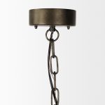 Zaio 12.5Lx 12.5W x 18.5H Weathered Antique Gold Metal Caged Bulb Pendant Light