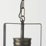 Zaio 12.5Lx 12.5W x 18.5H Weathered Antique Gold Metal Caged Bulb Pendant Light