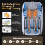 Zero Gravity 4D Massage Recliner with Airbags and Foot Rollers
