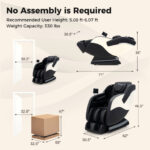 Zero Gravity Massage Chair with SL Track, Airbags, and Heater 38 Zero Gravity Massage Chair with SL Track, Airbags, and Heater