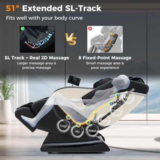 Zero Gravity Massage Chair with SL Track, Airbags, and Heater 19 Zero Gravity Massage Chair with SL Track, Airbags, and Heater - Image 19