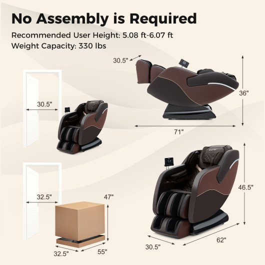 Zero Gravity Massage Chair with SL Track, Airbags, and Heater 10 Zero Gravity Massage Chair with SL Track, Airbags, and Heater - Image 10