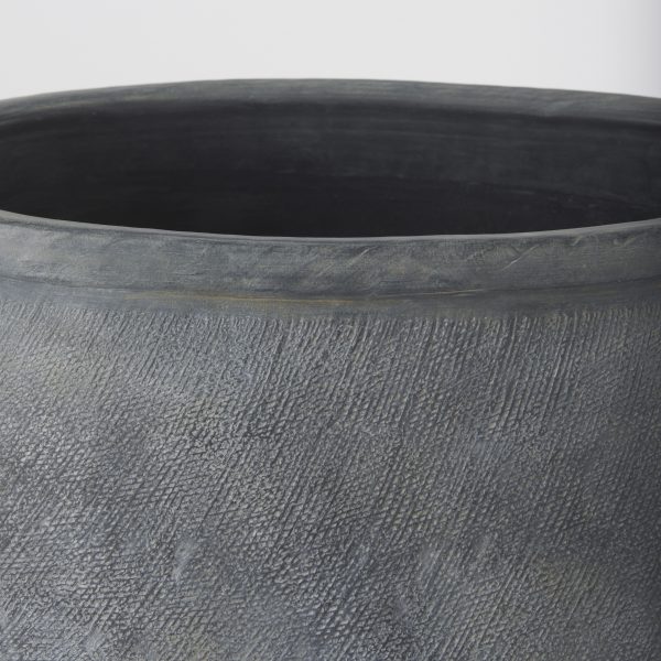 Zuma 27.2L x 20.5W x 31.9H Dark Gray Ceramic Floor Vase 4