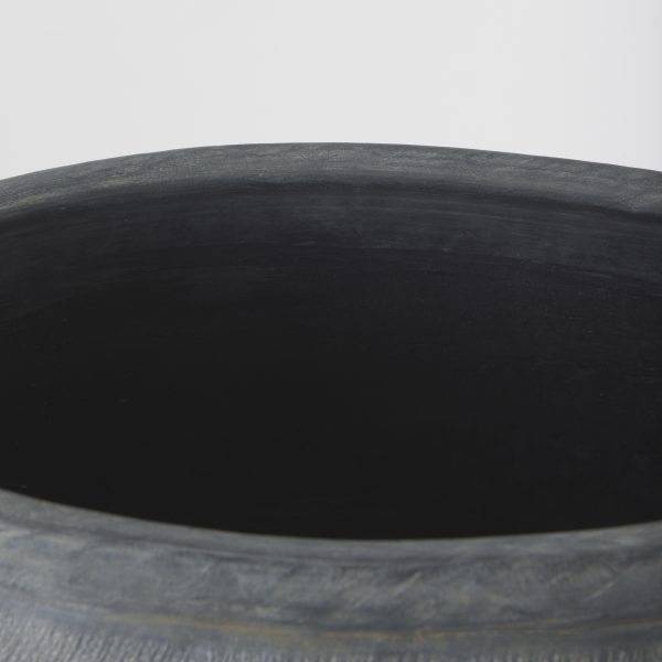Zuma 27.2L x 20.5W x 31.9H Dark Gray Ceramic Floor Vase 5