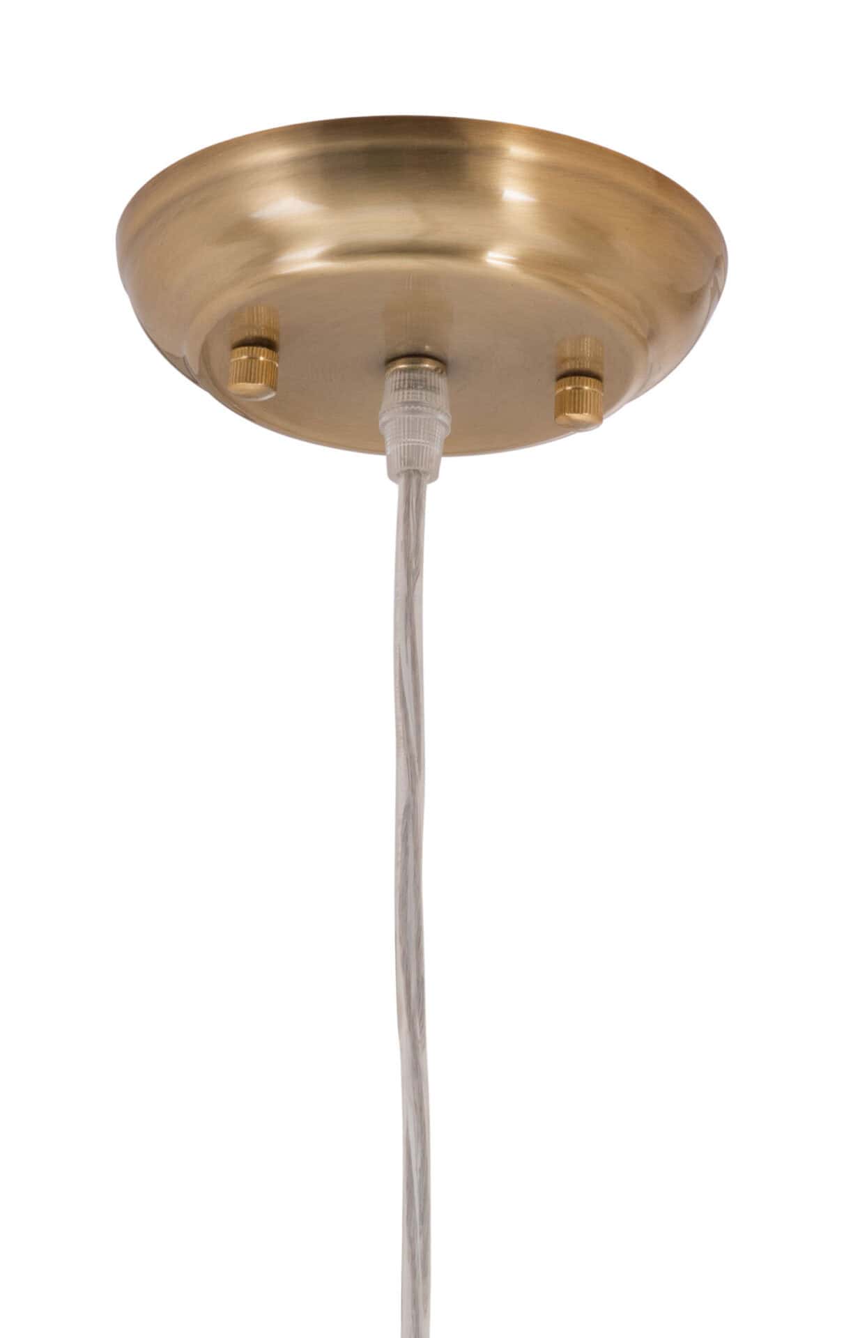 Geometric Brass Ceiling Lamp with Tempered Glass Shade 9 Geometric Brass Ceiling Lamp with Tempered Glass Shade - Image 9