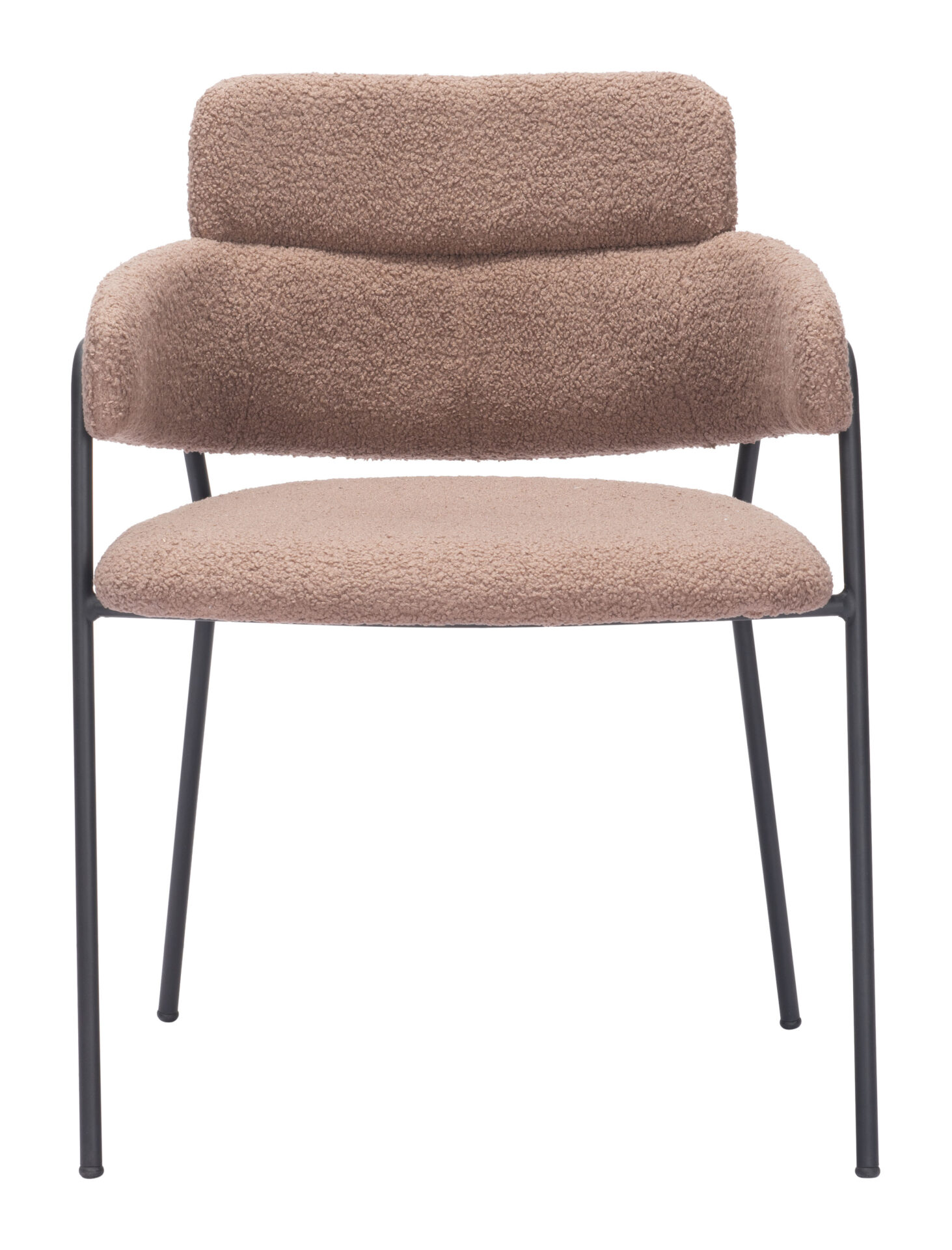 Mid-Century Modern Brown Dining Chair with Armrests (Set of 2) 6 Mid-Century Modern Brown Dining Chair with Armrests (Set of 2) - Image 6