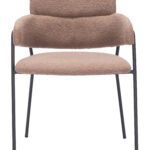 Mid-Century Modern Brown Dining Chair with Armrests (Set of 2) 17 Mid-Century Modern Brown Dining Chair with Armrests (Set of 2)