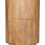 Natural Wood and Marble Round Drink Table for Small Spaces 7 Natural Wood and Marble Round Drink Table for Small Spaces