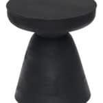 Black Mango Wood Geometric Stool or Side Table 12 Black Mango Wood Geometric Stool or Side Table