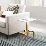 White and Gold End Table with Bold Modern Design 11 White and Gold End Table with Bold Modern Design