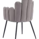 Velvet Dining Chair with Steel Frame and Armrest Support (Set of 2) 16 Velvet Dining Chair with Steel Frame and Armrest Support (Set of 2)