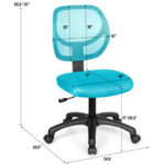 Ergonomic Mesh Office Chair with Adjustable Height and Swivel Casters