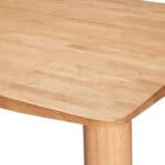 Natural Rubber Wood Dining Table for 6 with Veneer Top 12 Natural Rubber Wood Dining Table for 6 with Veneer Top