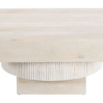 Natural Acacia Wood Coffee Table with Square Top and White-Wash Finish 9 Natural Acacia Wood Coffee Table with Square Top and White-Wash Finish