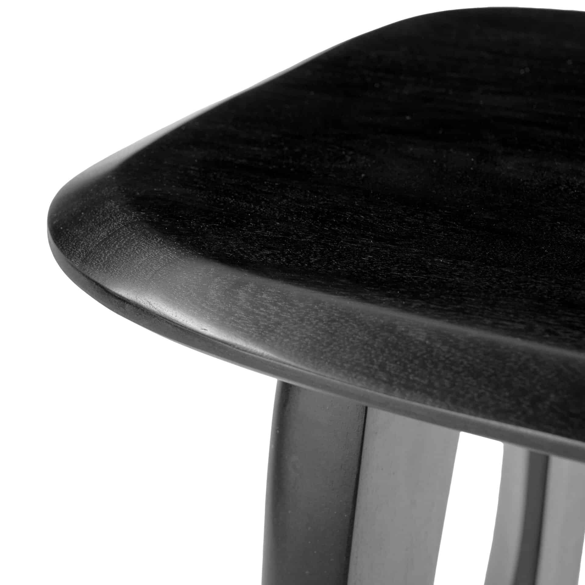 Solid Acacia Wood Modern Square Side Table with Rubber Feet 5 Solid Acacia Wood Modern Square Side Table with Rubber Feet - Image 5