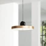 Modern Gold and Black Ceiling Lamp with Adjustable Cord and LED 12 Modern Gold and Black Ceiling Lamp with Adjustable Cord and LED