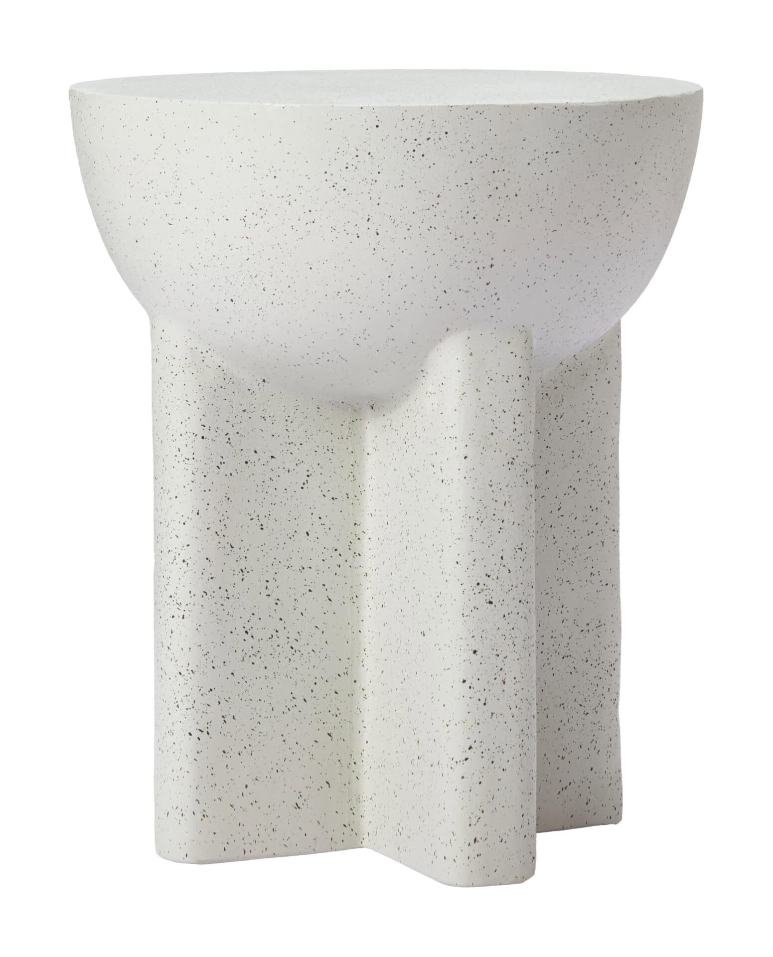 Terrazzo Look Modern Side Table with Round Top and Rubber Feet 5 Terrazzo Look Modern Side Table with Round Top and Rubber Feet - Image 5