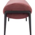 Modern Velvet Bench with Steel Frame and Rubber Feet Protection 7 Modern Velvet Bench with Steel Frame and Rubber Feet Protection