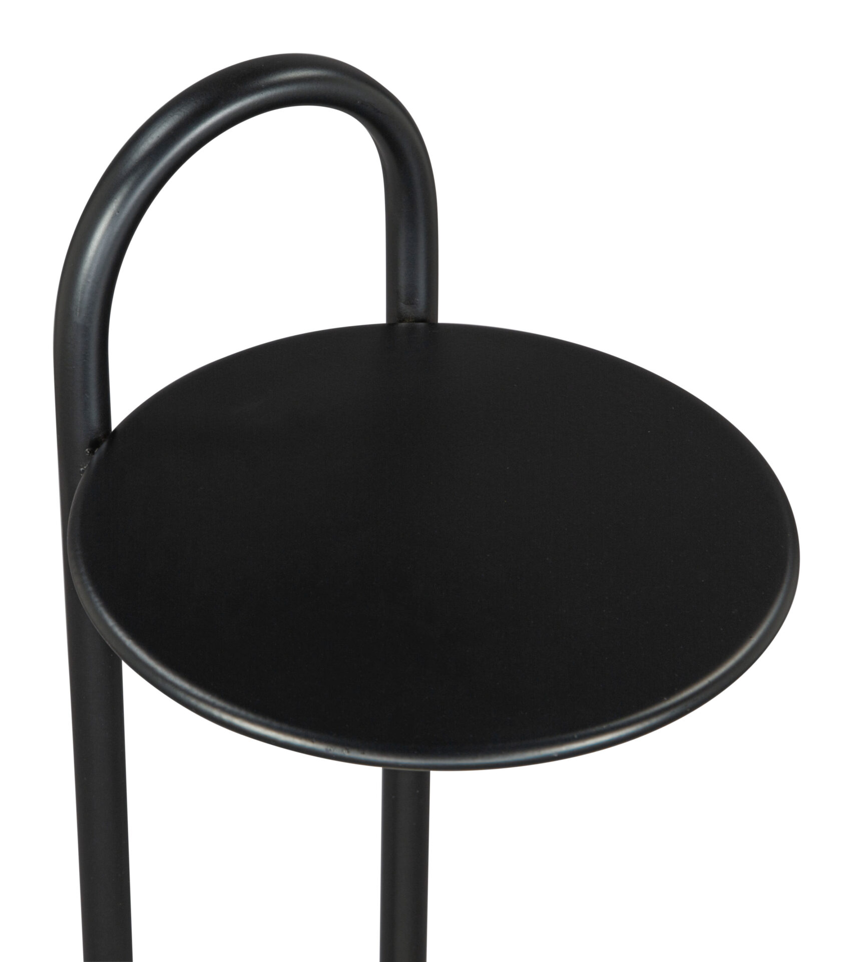 Modern Black and White Side Table with Marble Base 4 Modern Black and White Side Table with Marble Base - Image 4