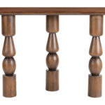 Mid-Century Acacia Wood Console Table with Natural Finish 9 Mid-Century Acacia Wood Console Table with Natural Finish