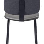 Gray Dining Room Chairs with Faux Leather and Steel Legs (Set of 2) 17 Gray Dining Room Chairs with Faux Leather and Steel Legs (Set of 2)