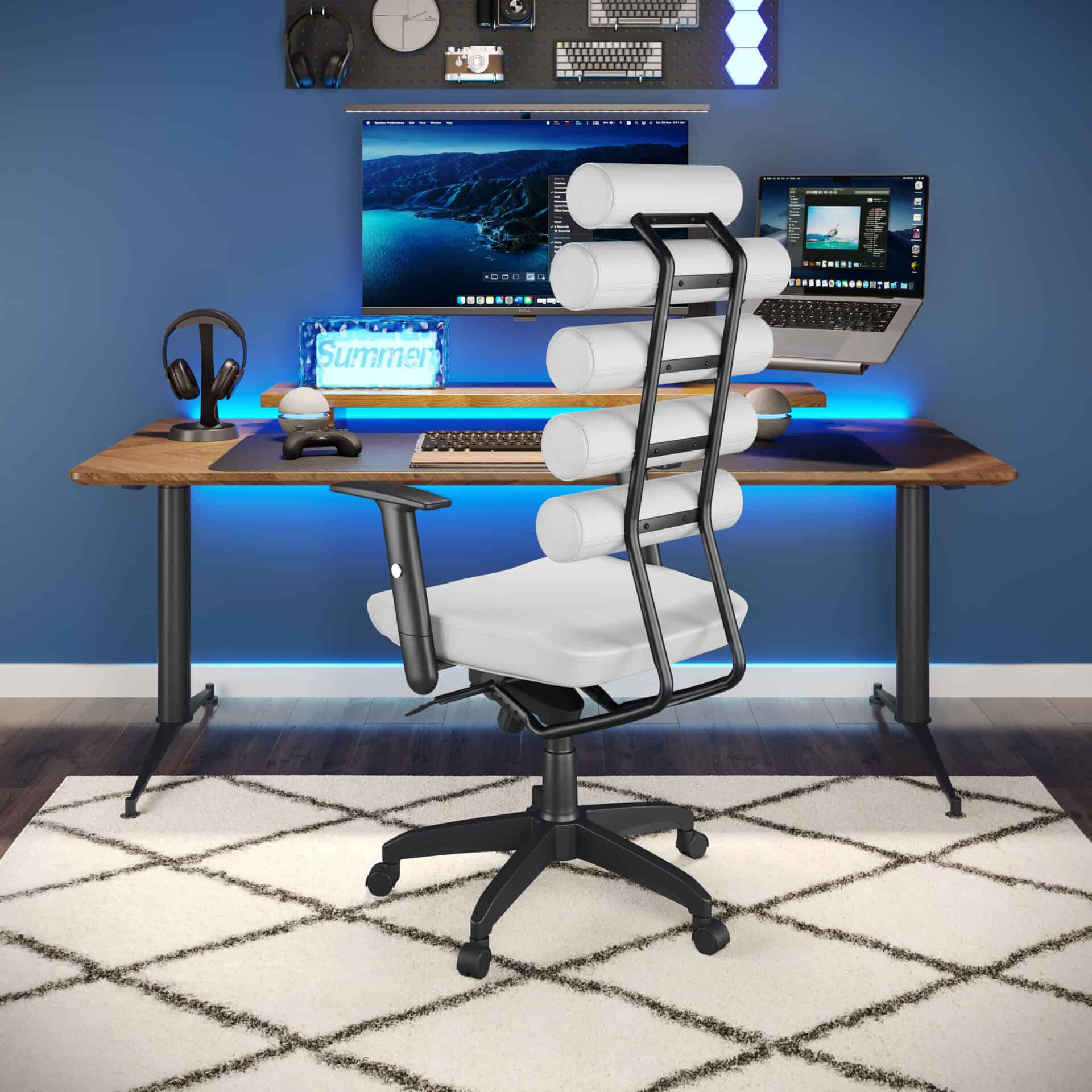 High-Back Ergonomic Office Chair with Lumbar Support and Adjustable Arms 2 High-Back Ergonomic Office Chair with Lumbar Support and Adjustable Arms - Image 2