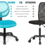 Ergonomic Mesh Office Chair with Adjustable Height and Swivel Casters