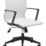 Modern Mid-Century Office Chair with Faux Leather and Adjustable Height 12 Modern Mid-Century Office Chair with Faux Leather and Adjustable Height