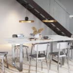 Modern Gold and Black Ceiling Lamp with Adjustable Cord and LED 14 Modern Gold and Black Ceiling Lamp with Adjustable Cord and LED