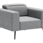 Comfy Dark Gray Armchair with Wood Legs and Polyester Fabric 12 Comfy Dark Gray Armchair with Wood Legs and Polyester Fabric